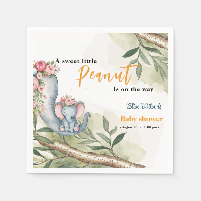 Guardanapo De Papel Um amendoim doce está a caminho (Frente)