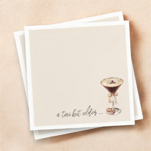 Guardanapo De Papel Um Aniversário De Espresso Martini Um Pouco Mais V