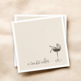 Guardanapo De Papel Um Aniversário De Espresso Martini Um Pouco Mais V