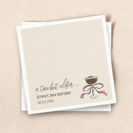 Guardanapo De Papel Um Aniversário De Espresso Martini Um Pouco Mais V