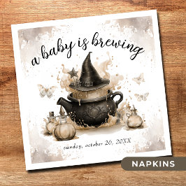 Guardanapo De Papel Um Bebê Está A Criar Chá de fraldas Neutro De Hall