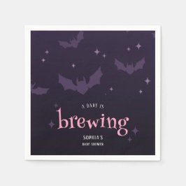 Guardanapo De Papel Um Bebê Está Fazendo Chá de fraldas De Halloween B