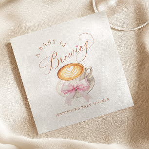 Guardanapo De Papel Um Bebê está Preparando Café
