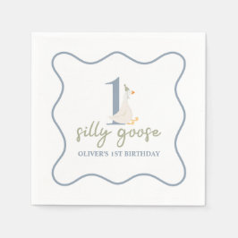 Guardanapo De Papel Um Bobo fica azul e verde