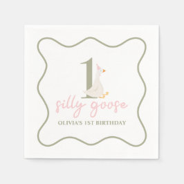 Guardanapo De Papel Um Bobo fica rosa e verde