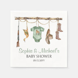 Guardanapo De Papel Um Caçador Está A Caminho Da Festa De Chá de frald