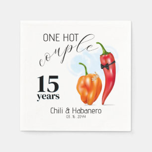 Guardanapo De Papel Um Casal Quente Pimenta Malagueta Casamento Aniver