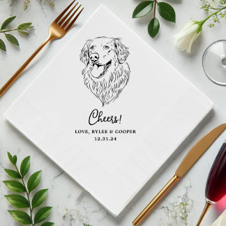 Guardanapo De Papel Um Casamento De Dois Coquetéis De Pet Napkins