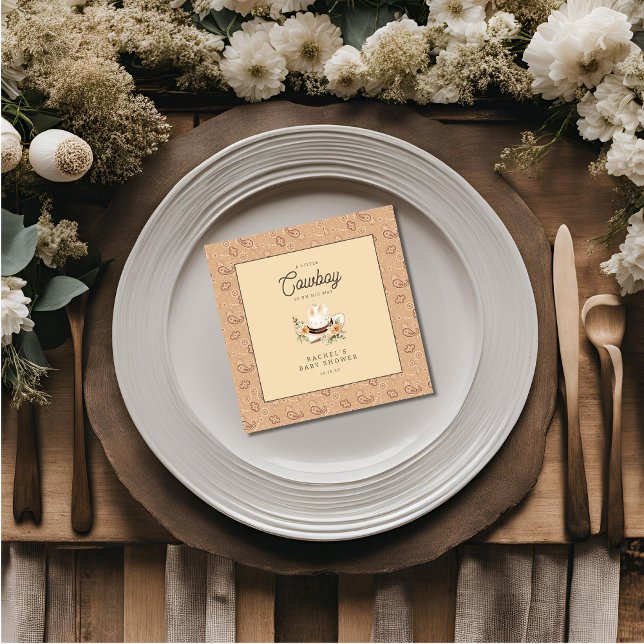 Guardanapo De Papel Um Chá de fraldas De Bebê Ocidental Para Um Pequen (Criador carregado)