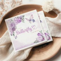 Um chá de fraldas de menina de borboleta, giro e r