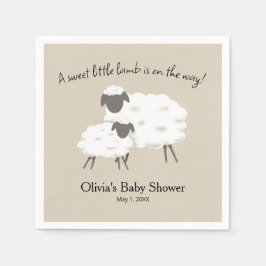 Guardanapo De Papel Um Chá Doce De Lâmpada