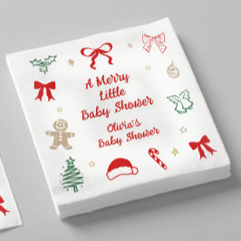Guardanapo De Papel Um Chuveirinho de Natal Alegre
