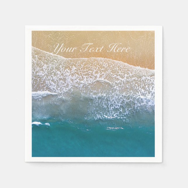 Guardanapo De Papel Um com a Praia (Frente)