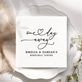 Guardanapo De Papel Um Dia Fora Do Janto De Ensaio De Casamento Napkin