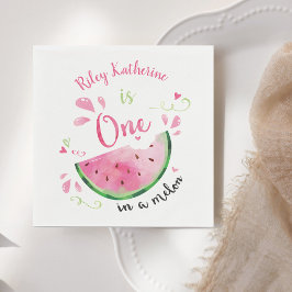 Guardanapo De Papel Um em um papel de Festa de aniversário Melon Water