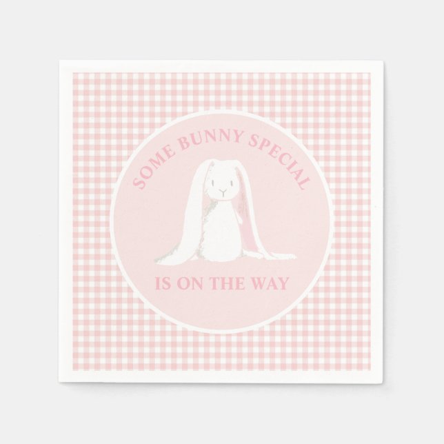 Guardanapo De Papel Um especial de coelho está a caminho do Chá de fra (Frente)