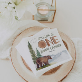 Guardanapo De Papel Um Feliz Aniversário do Camper Bear