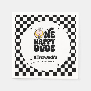 Guardanapo De Papel Um Feliz Partido primeiro aniversario de Cara Napk
