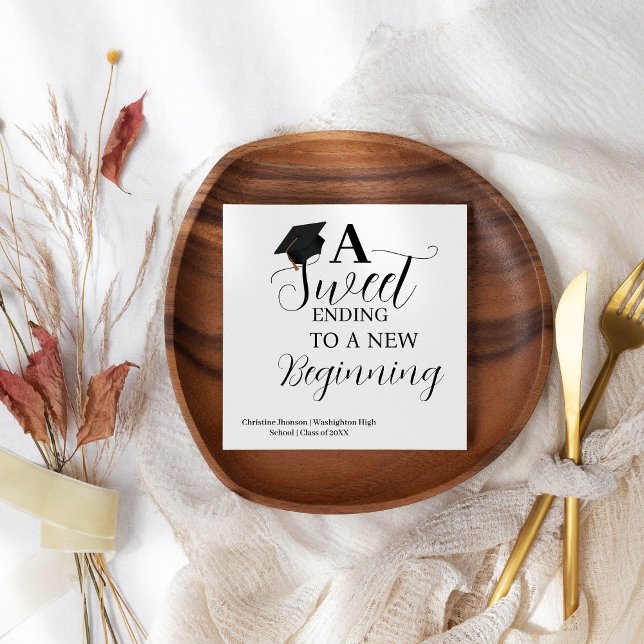 Guardanapo De Papel Um final doce para a nova festa de formatura inici (Criador carregado)