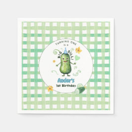 Guardanapo De Papel Um Grande Pepino em conserva Primeiro Aniversário 