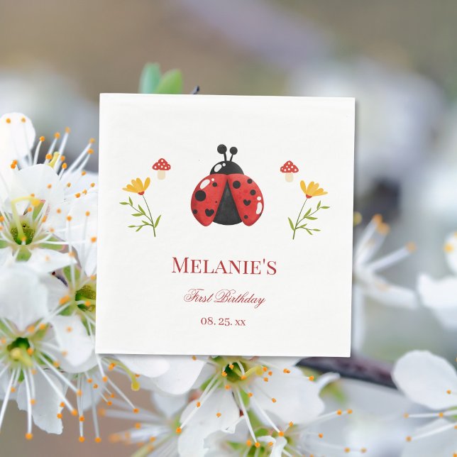 Guardanapo De Papel Um Inseto bonito Papel para primeiros aniversarios (Criador carregado)