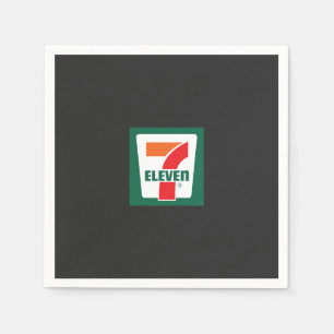 Guardanapo De Papel um logotipo de sete em verde