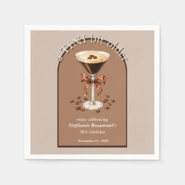 Guardanapo De Papel Um Martini Espresso Marrom Arco 30º Um Pouco Mais 