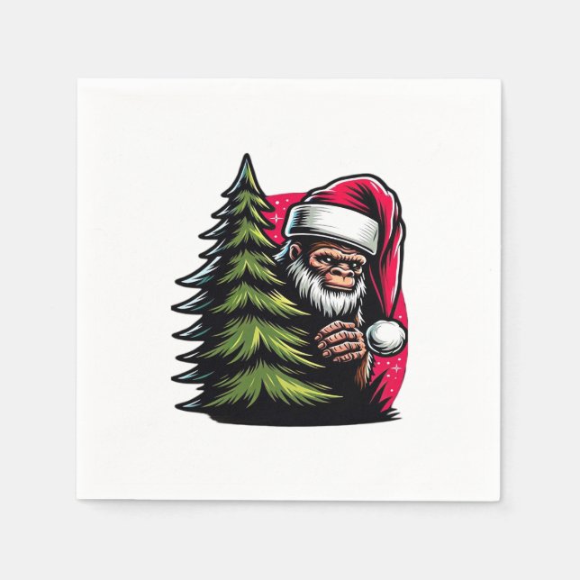 Guardanapo De Papel Um Natal de "Peek A Boo" (Frente)