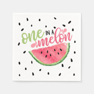 Guardanapo De Papel Um no Melon Birthday Napkin