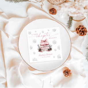 Guardanapo De Papel Um Novo Capítulo Começa, Chá de Bebê de Inverno co