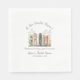 Guardanapo De Papel Um Novo Capítulo Começa! Favor para Chá de Noiva