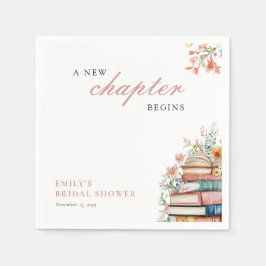 Guardanapo De Papel Um Novo Capítulo Começa Livros Chá de Noiva