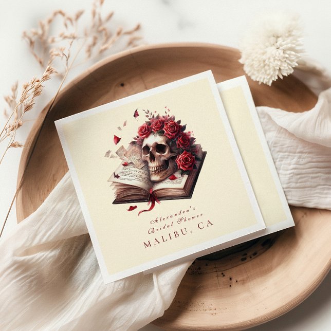 Guardanapo De Papel Um novo capítulo começa o chá de panela gótico (Criador carregado)