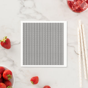 Guardanapo De Papel Um padrão geométrico branco e cinza preenche a ima