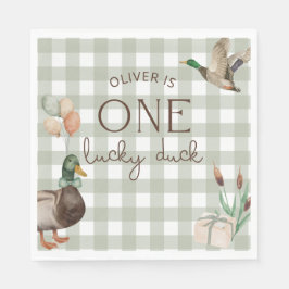 Guardanapo De Papel Um Pato Sortudo 1º Aniversário