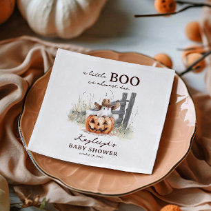 Guardanapo De Papel Um Pequeno Boo É Devido Churrasco de Halloween do