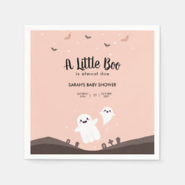 Guardanapo De Papel Um Pequeno Boo É Quase Um Fantasma De Chá de frald