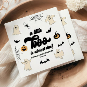 Guardanapo De Papel Um Pequeno Boo Está Quase a Chegar! Chuveiro de Be