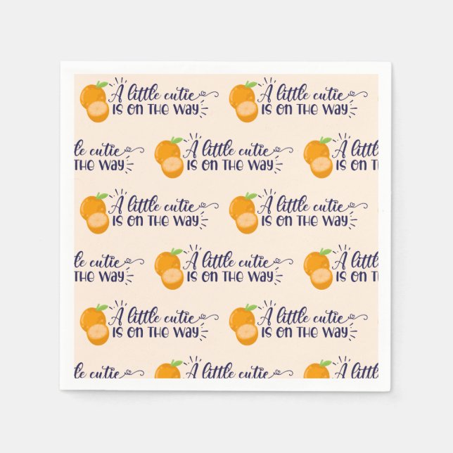 Guardanapo De Papel Um Pequeno Chá de fraldas (Frente)