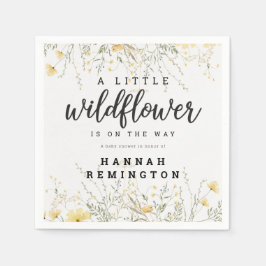 Guardanapo De Papel Um Pequeno Chá de fraldas Amarelo De Flor Selvagem