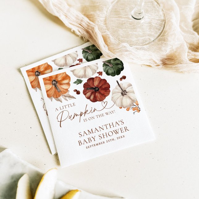 Guardanapo De Papel Um Pequeno Chá de fraldas De Abóbora (Criador carregado)