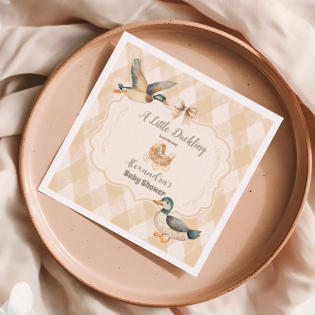 Guardanapo De Papel Um Pequeno Chá de fraldas De Duckets (Criador carregado)