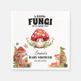 Guardanapo De Papel Um pequeno Chá de fraldas de marisca de fungo