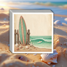 Guardanapo De Papel Um pequeno Chá de fraldas de Surfer Vintage