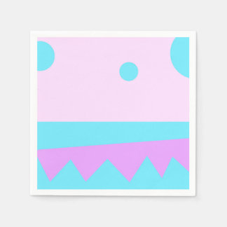 Guardanapo De Papel Um Pequeno Papel De Arte Gráfico De Abstrato Monst