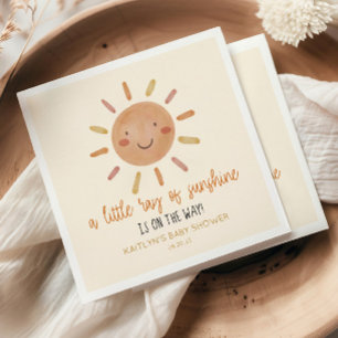 Guardanapo De Papel Um Pequeno Raio De Chá de fraldas Amarelo Sol