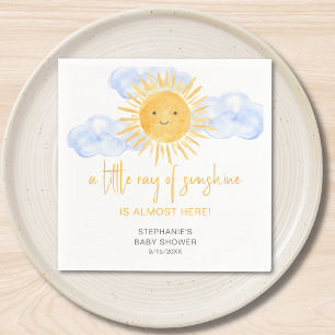 Guardanapo De Papel Um Pequeno Raio De Sol Boho Baby Shower 
