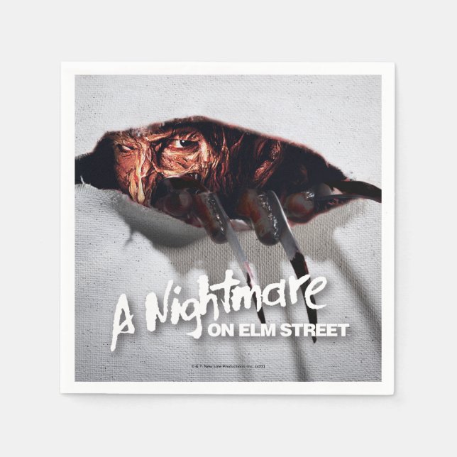 Guardanapo De Papel Um pesadelo na Elm Street | Freddy Krueger Peeking (Frente)