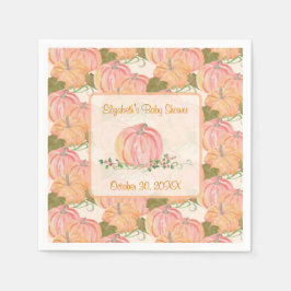 Guardanapo De Papel Um Pouco De Abóbora Está A Caminho Do Chá de frald