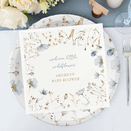 Guardanapo De Papel Um Pouco De Flor Selvagem Está A Caminho Do Chá de